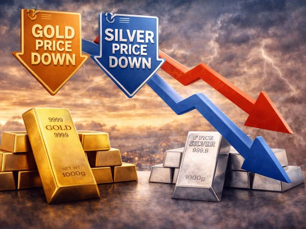 سونے کی عالمی اور مقامی مارکیٹوں میں قیمت گر گئی، چاندی بھی سستی