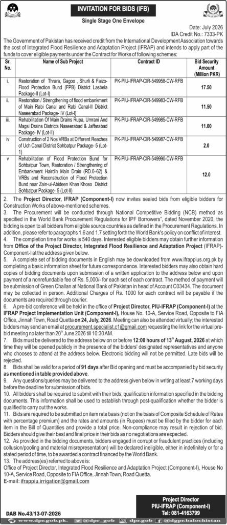 TENDER NOTICE